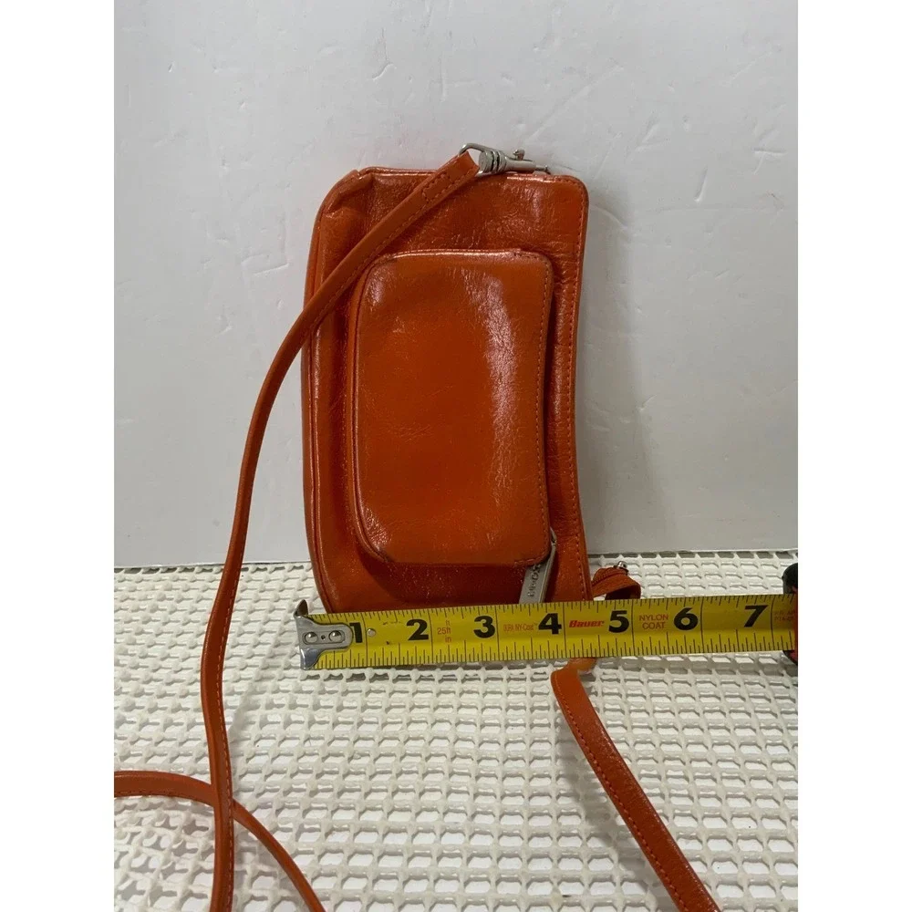 Hobo International tangerine leather Sling‎ Bag Orange